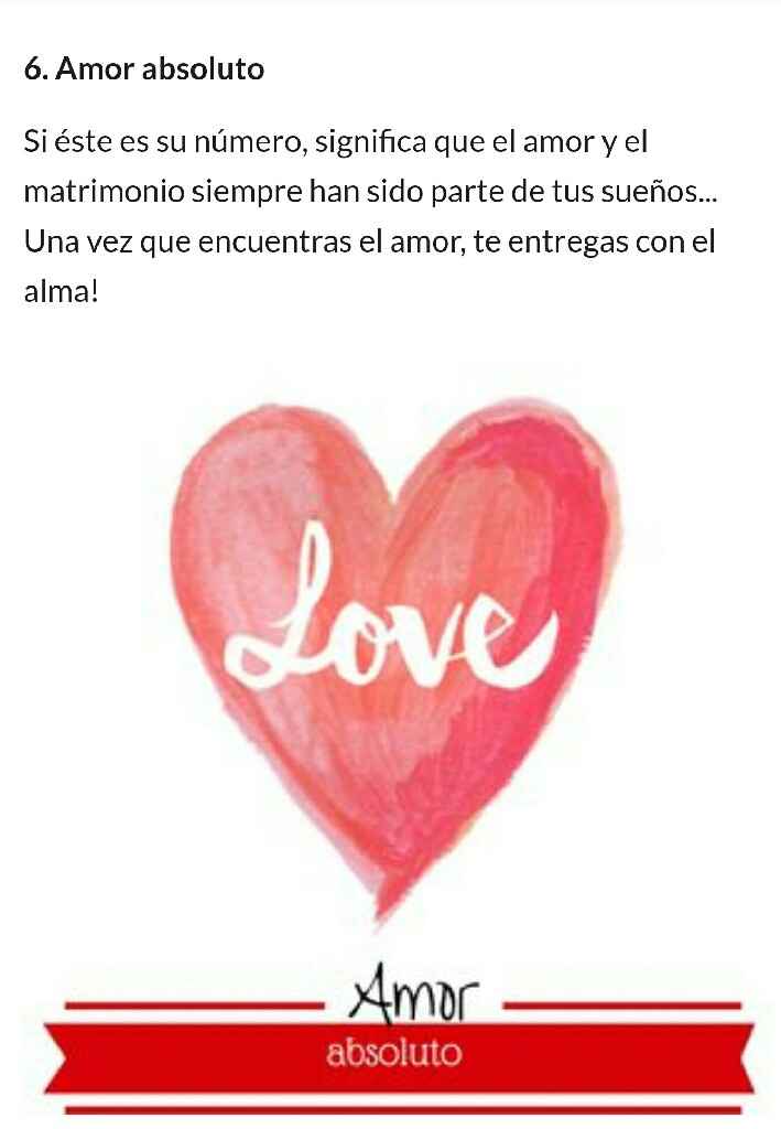 Resultados: ¡Numerología del amor! - 1