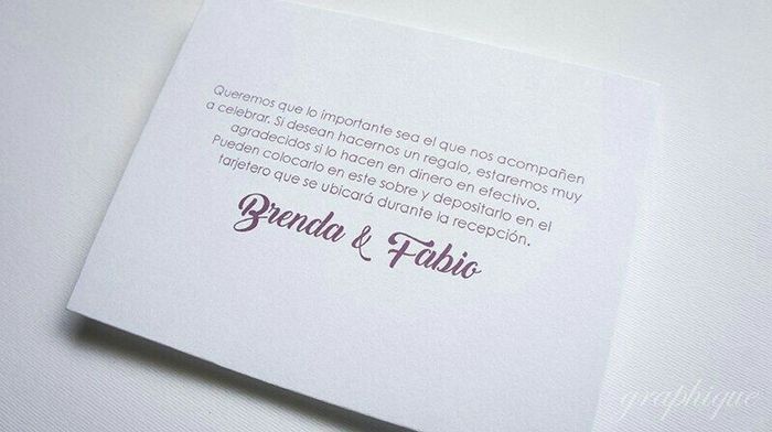 Pedir dinero en la boda? - 1