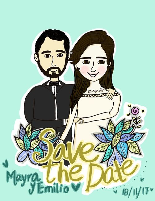 Save the date dibujo - 1