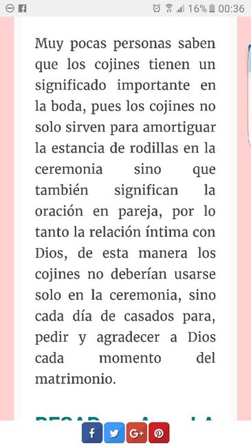 ¿que opinan sobre la importancia de los cojines en la boda ? - 1