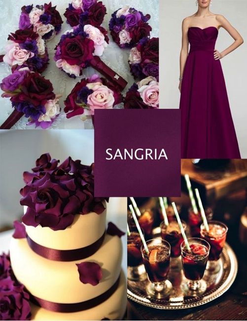 Sangría con lila y rosa