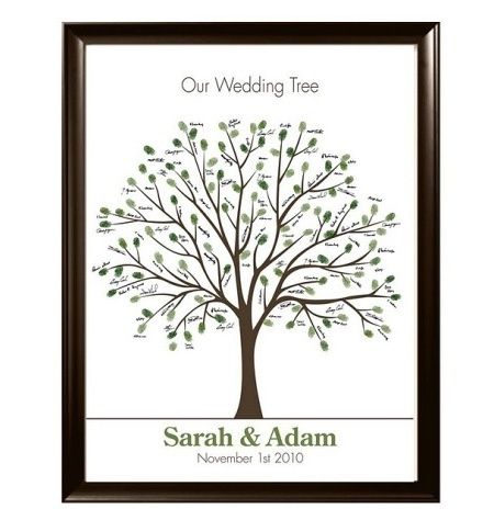 Arbol de huellas dactilares para boda