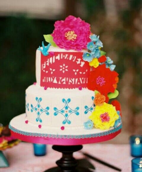 Pastel de boda de chantilly y mexicano ayuda!! - 3