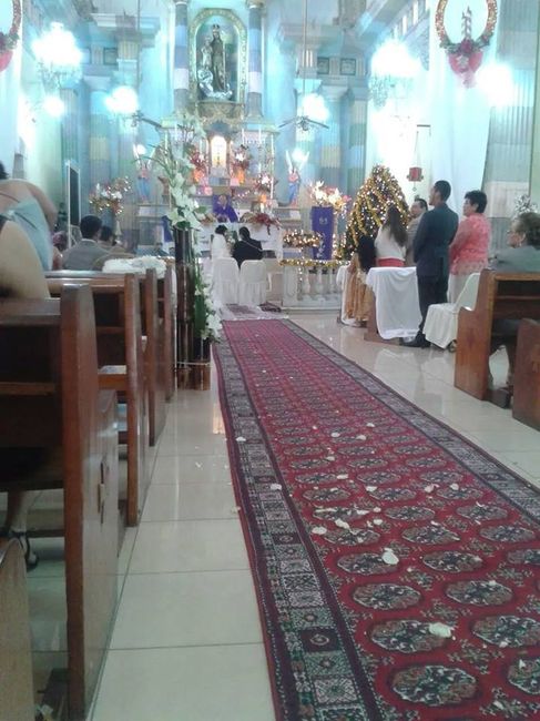 frente al altar
