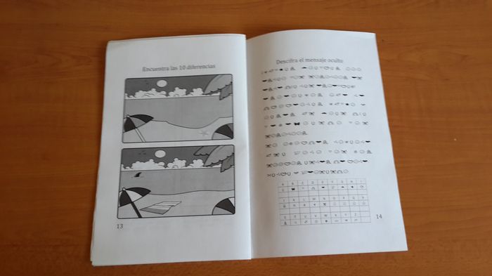 Encuentra las diferencias y mensaje oculto