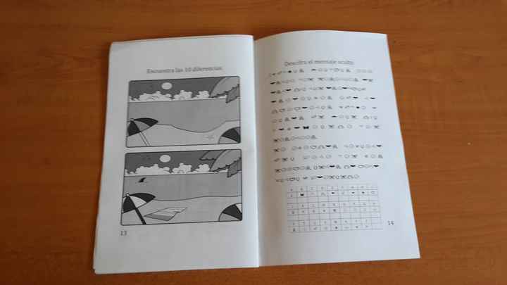 Encuentra las diferencias y mensaje oculto