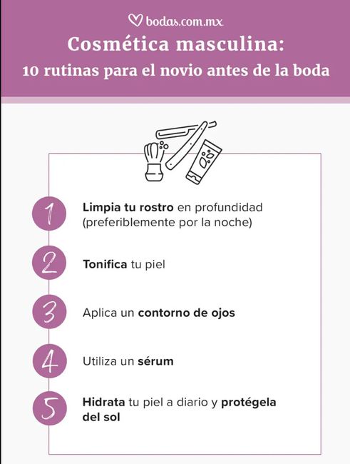 Rutina de belleza para el novio ¡Cuida tu cara! 🤵 1