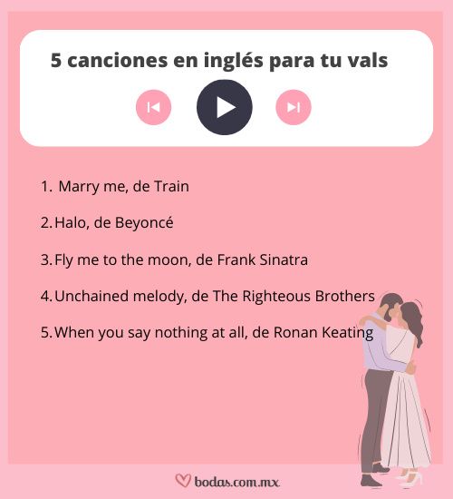 5 canciones en inglés para tu vals 1