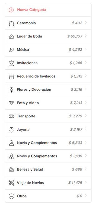 Presupuestador de Bodas.com.mx ¡Organiza bien tu boda! 💲💲💲 - 2