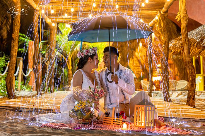 Fotos pintadas con luz para la boda 📸 2