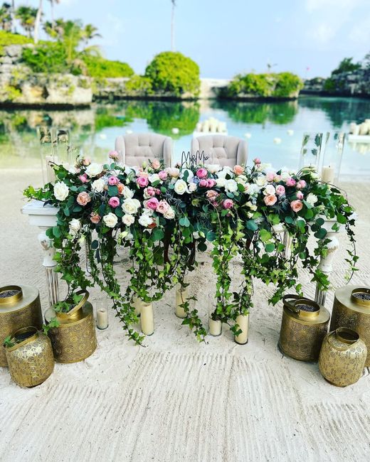 ¿Cómo adornar la mesa de novios con flores? 🌸🌸🌸 1
