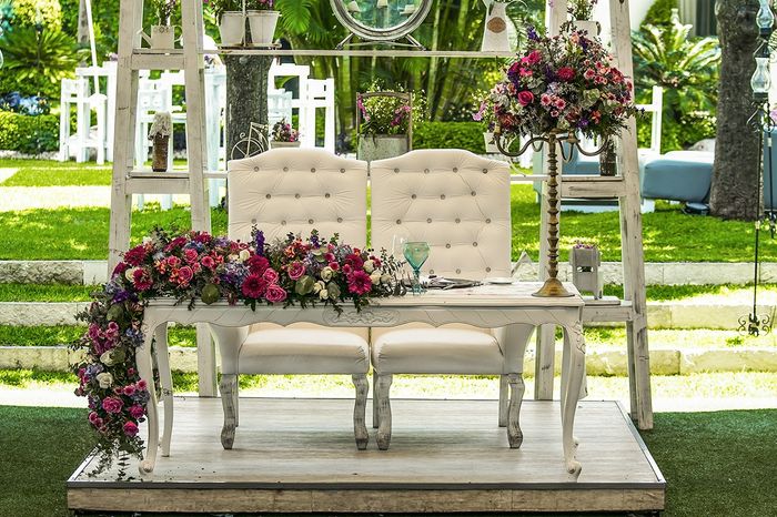 ¿Cómo adornar la mesa de novios con flores? 🌸🌸🌸 6