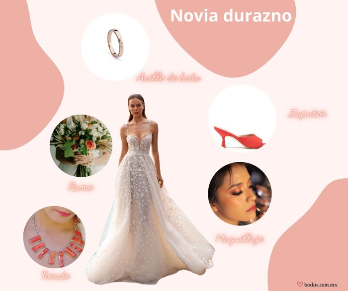 Novia en color peach 🍑 1