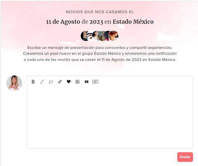 ¿Quieres conocer a otras parejas que se casan en la misma fecha que tú? Da clic aquí. 👇 2
