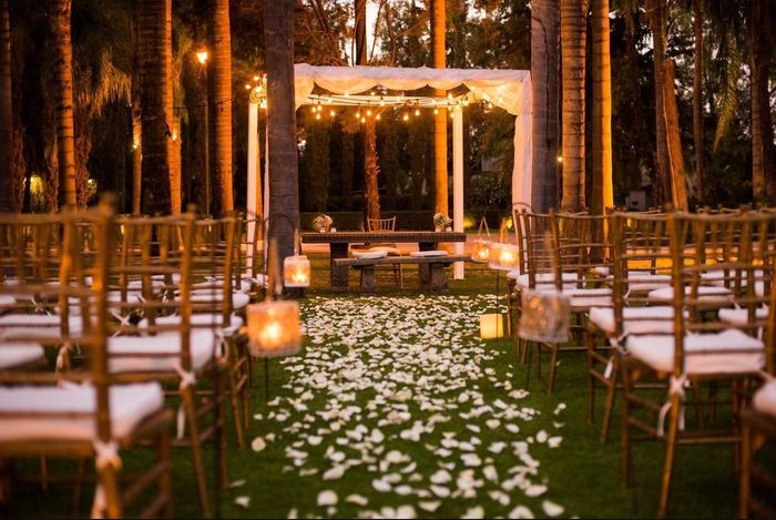 Decoración para una boda civil nocturna romántica ❤️ - 3