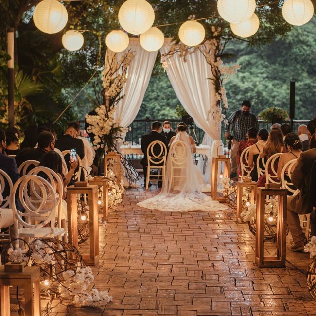Decoración para una boda civil nocturna romántica ❤️ - 5