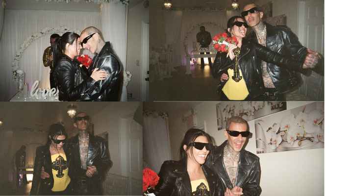 Así fueron las 2 bodas de Kourtney Kardashian y Travis Barker 👇 - 3