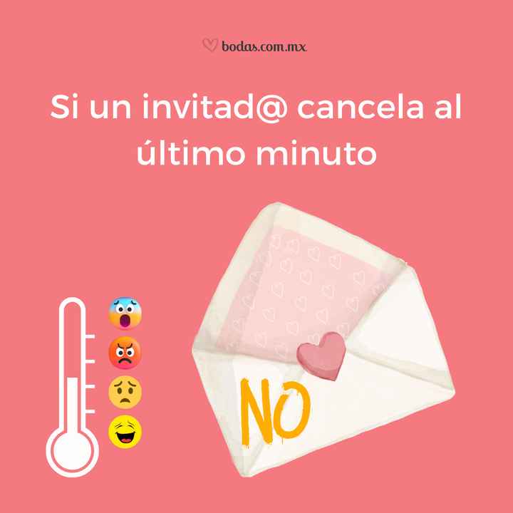 Como reaccionas si un invitad@ cancela al último minuto - 1