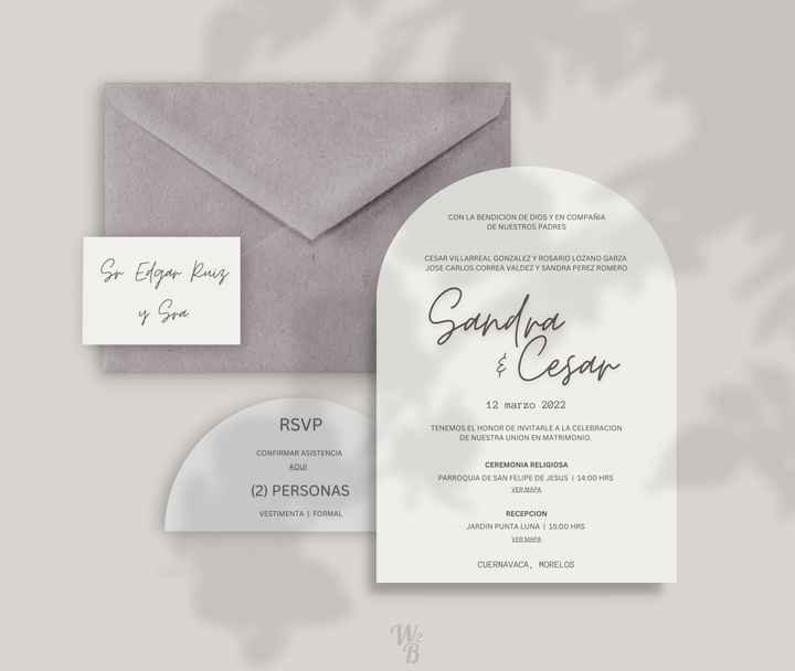 Invitación en color lila ¿Le das el sí quiero? 💌 - 1