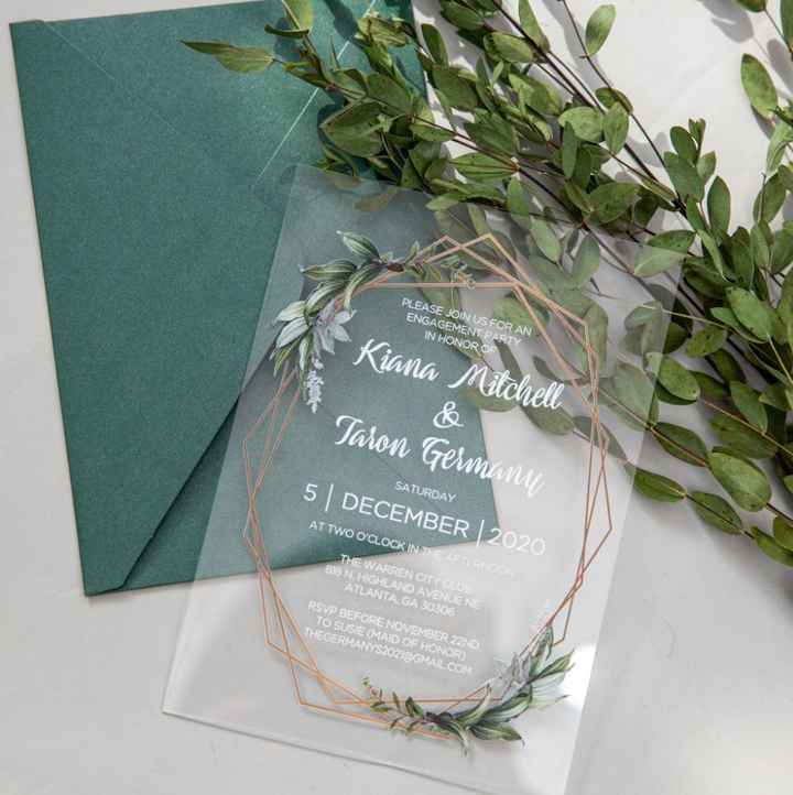 Invitaciones en acrílico ¿Les dices que sí? 💌 - 1