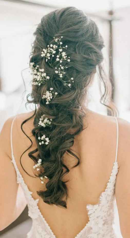 Trenzas con flores para tu peinado de novia🌺❤️ - 6