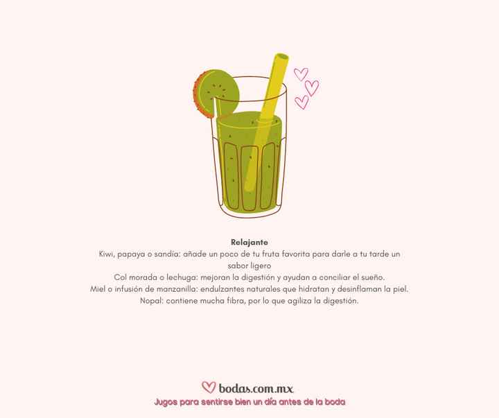 Jugos para sentirse bien un día antes de la boda 🧃 - 2