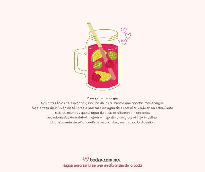 Jugos para sentirse bien un día antes de la boda 🧃 - 4