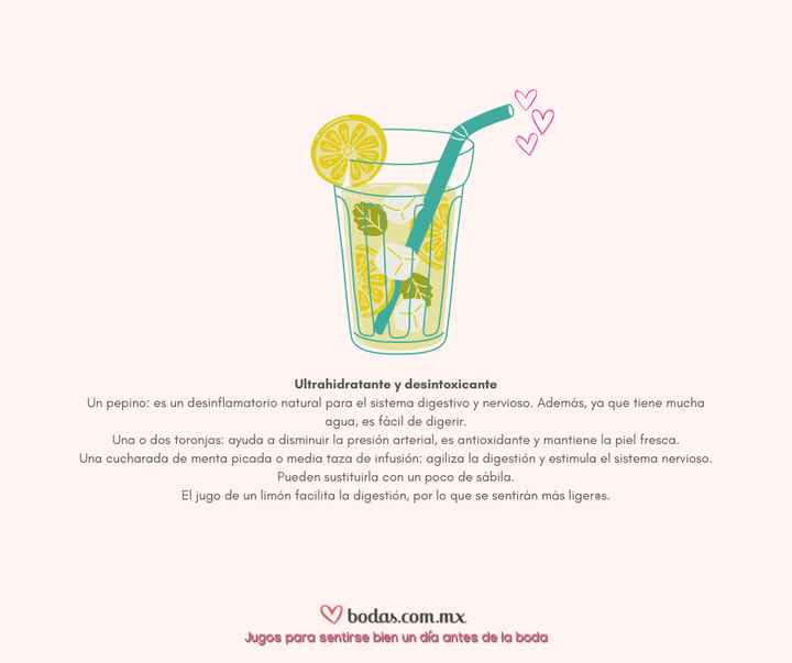 Jugos para sentirse bien un día antes de la boda 🧃 - 5