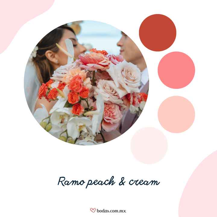 Ramo peach & cream para novia ¿Llevarías uno así? ❤️ - 1