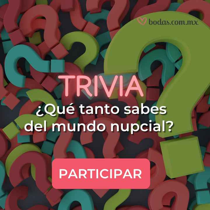 TRIVIA: ¿Qué tanto sabes del mundo nupcial? JUEGA AHORA 💍 - 1