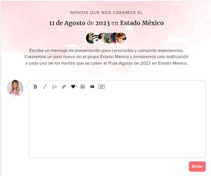 ¿Quieres conocer a otras parejas que se casan en la misma fecha que tú? Da clic aquí. 👇 - 1