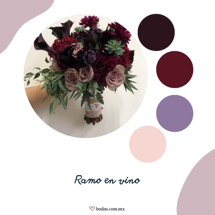 AVISO DE INSPIRACIÓN: Ramo de novia en vino 💐💜 - 1