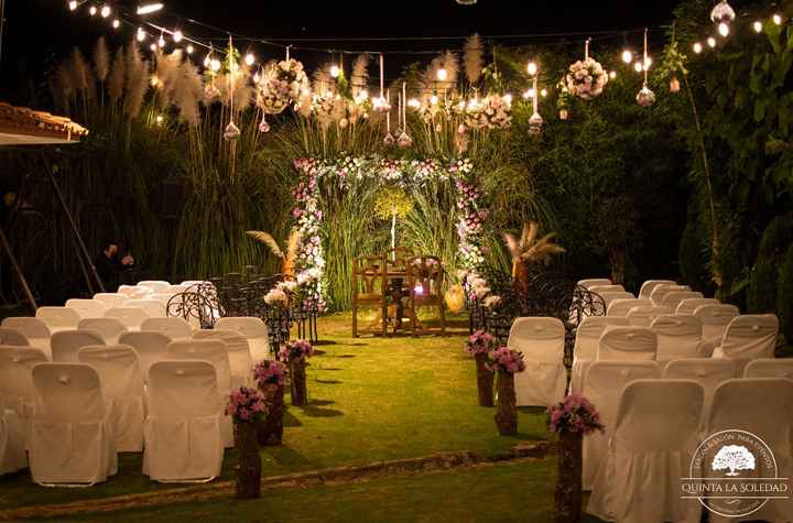 Decoración para una boda civil nocturna romántica ❤️ - 1