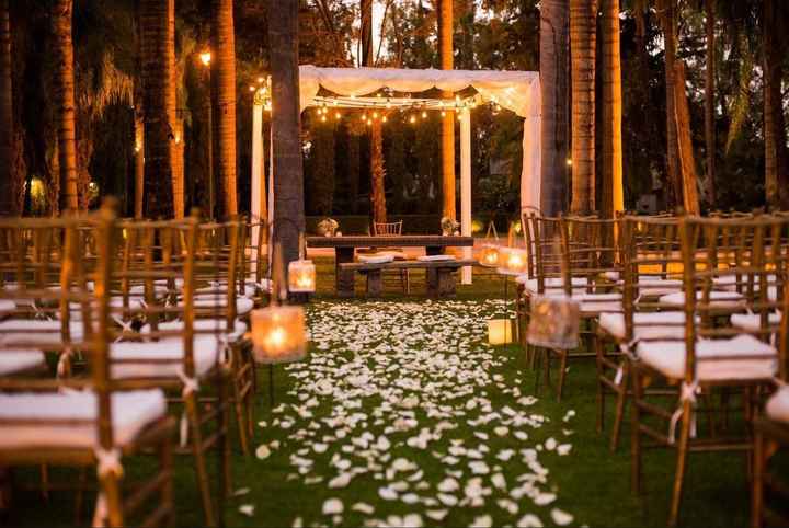 Decoración para una boda civil nocturna romántica ❤️ - 3