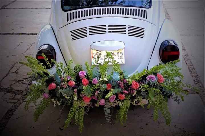 5 ideas para decorar el carro de los novios - 3