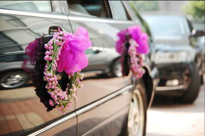 5 ideas para decorar el carro de los novios - 5