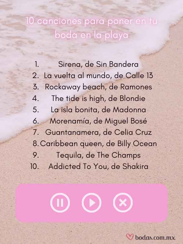 10 canciones para poner en tu boda en la playa 🏝️ - 1