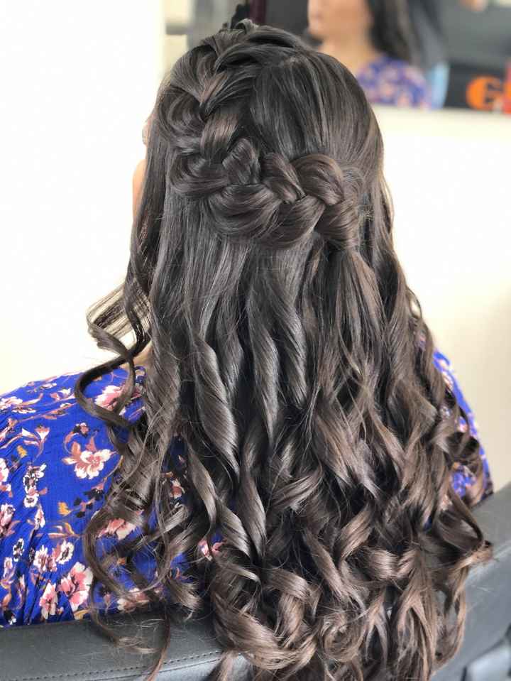 Ideas de peinados semi recogido para la boda 👰 - 4
