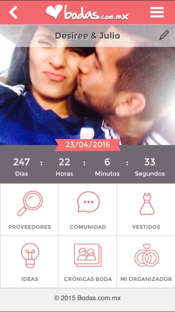 Cuánto te falta para decir "sí, acepto"? - 1