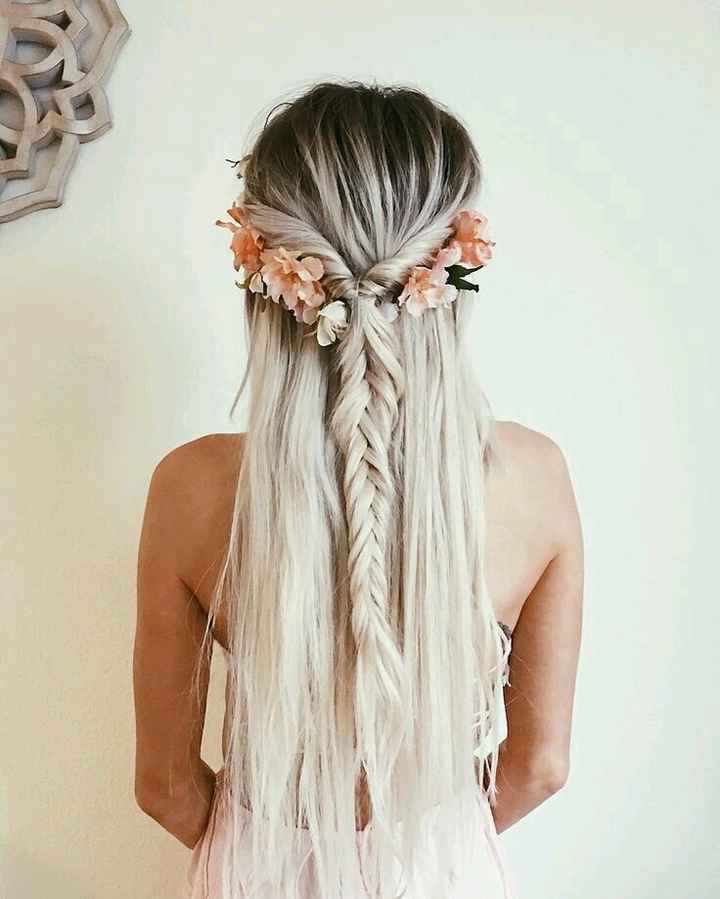 Peinado con cabello suelto y lacio - 3