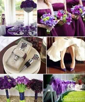 Que opinan del color morado en la cobinacion de la boda? - 8