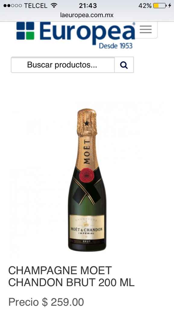 Baby champagne de recuerdos!!! ayuda!! donde conseguirlas - 1