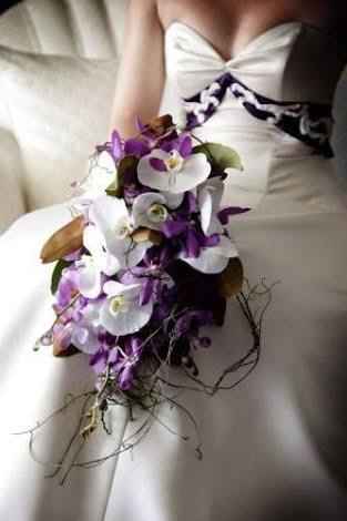 Ramo de novia flores moradas/lilas - 4