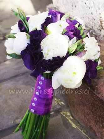 Ramo de novia flores moradas/lilas - 8