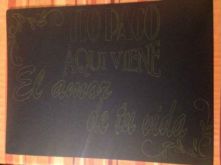 A un día! letrero para pajesito... - 1