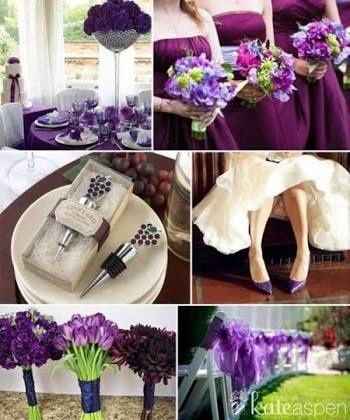 Que opinan del color morado en la cobinacion de la boda? - 8