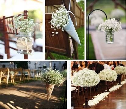 Decoracion con guias de nubes para la ceremonia - 1