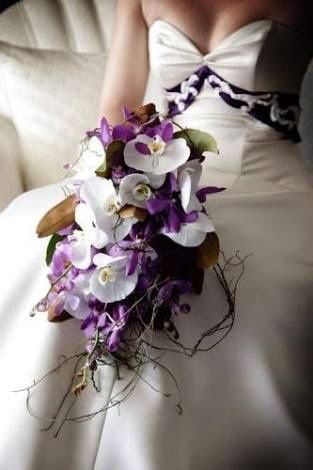 Ramo de novia flores moradas/lilas - 4
