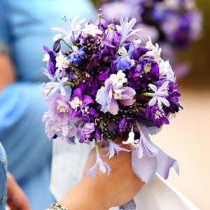 Ramo de novia flores moradas/lilas - 12