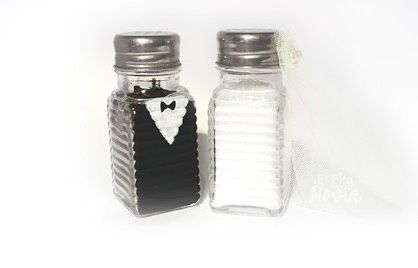 Salero y pimentero nupcial diy - 2